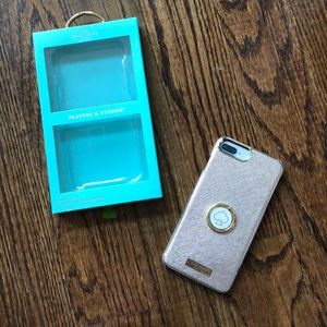 Kate Spade IPhone 8/7 plus case & phone stand ring